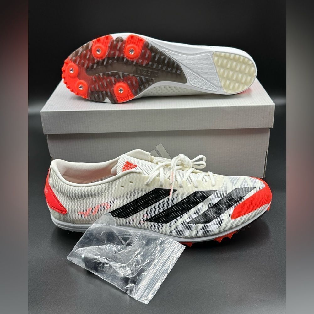 Adidas Adizero XCS 'White Solar Red' Track shoes